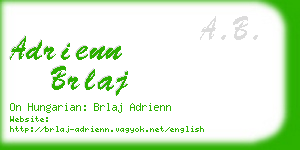 adrienn brlaj business card